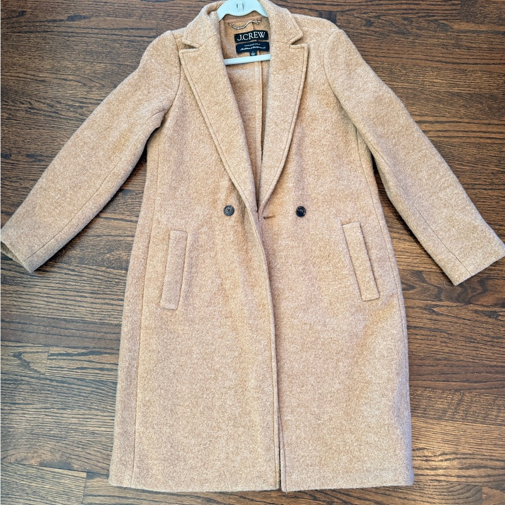 J. Crew Daphne Topcoat in Camel